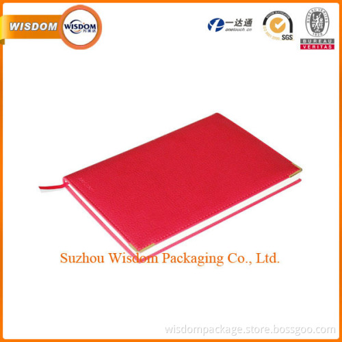 New design fashion elastic band leather note book with calendar agenda